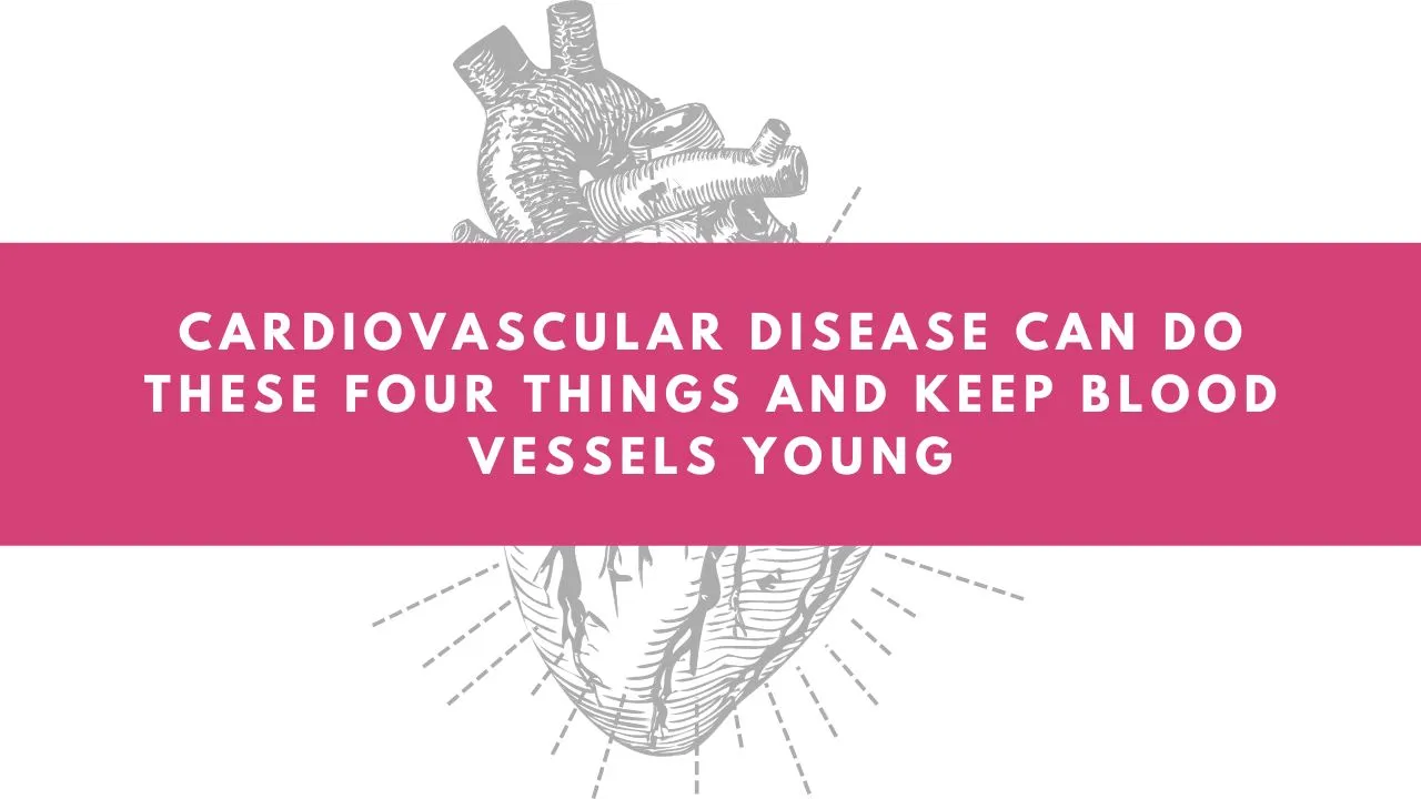 Cardiovascular disease can do these four things and keep blood vessels young.